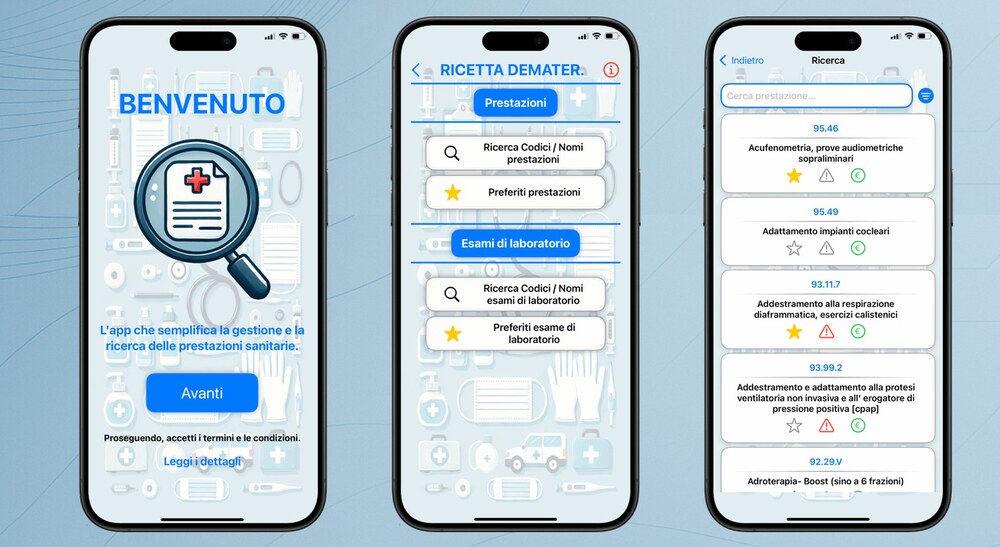Anteprima dell'app Nomenclatore Sanitario