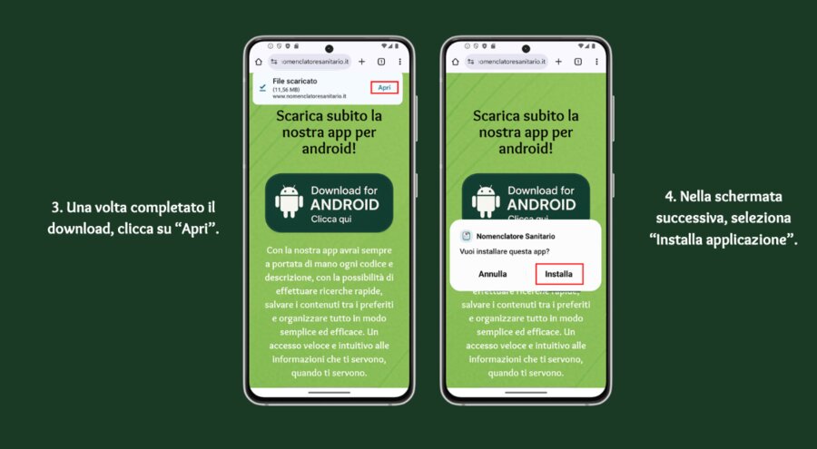 Passi 3 e 4: apri il file scaricato, installa applicazione